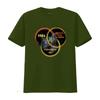 1984 Un Mundo Feliz Fahrenheit 451 Estás Aquí Ciencia Ficción Distopía Camiseta vintage Lavada Casual Ligeramente ropa de diseñador