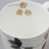 NARUMI Pair Mug Lucy Garden 370cc Berry Pattern 2 Pattern Set Cute Stylish Relief Large Microwave Warm Dishwasher Safe Gift Box Included 96011-21903P