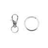 25Pcs Swivel Clasps Set Lanyard Snap Hooks with Key Chain Rings Keychain Clip Hooks for DIY Jewelry Necklace Bracelet Making Handcrafts Supplies