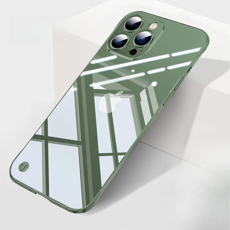 Suitable for Apple 14promax Phone Case, IPhone13 Anti-drop 11 Simple 12 Transparent Semi-enclosed Protective Case