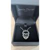 Used Justin Davis Hollow Skull Necklace Silver 925