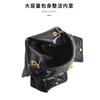 Xiaoxiang Layer Cowhide Grid High-end Chain Bag Women's Doubles Pocket Large Capacity Versatile Single Shoulder Tote