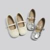 Bow with Skirt Square Head Shallow Mouth Single Shoes New Autumn Soft Sole Mary Jane Gentle Evening Shoes