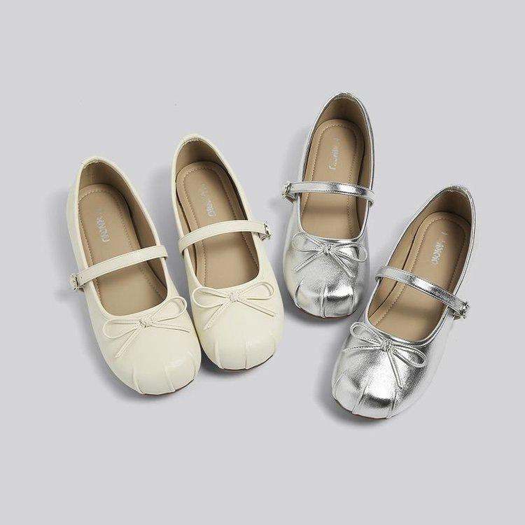 Bow with Skirt Square Head Shallow Mouth Single Shoes New Autumn Soft Sole Mary Jane Gentle Evening Shoes