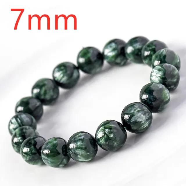 Natural Green Seraphinite Beads Tungsten Bracelet for Women & Men Party Occasion 8mm-14mm Sizes AAAAAA