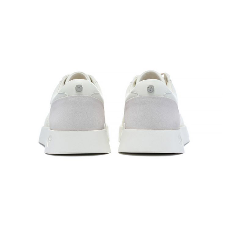 Li-Ning 1990 Classic Series Lightweight High Resilience Non-Slip Wear-Resistant Low-Top Sports Casual Shoes Men Sneaker Off-White ALHT017-1