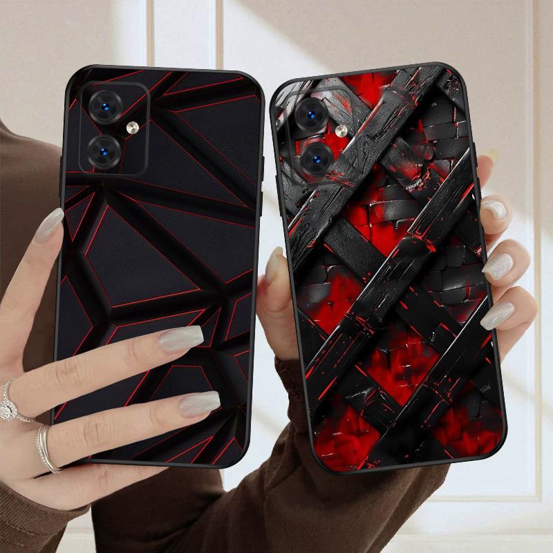 Blocos de cor 2D Para Motorola Moto G 04 05 14 15 24 34 35 54 55 75 84 85 Edge 40 50 Fusion 60 Fusion capa de telefone de silicone macio