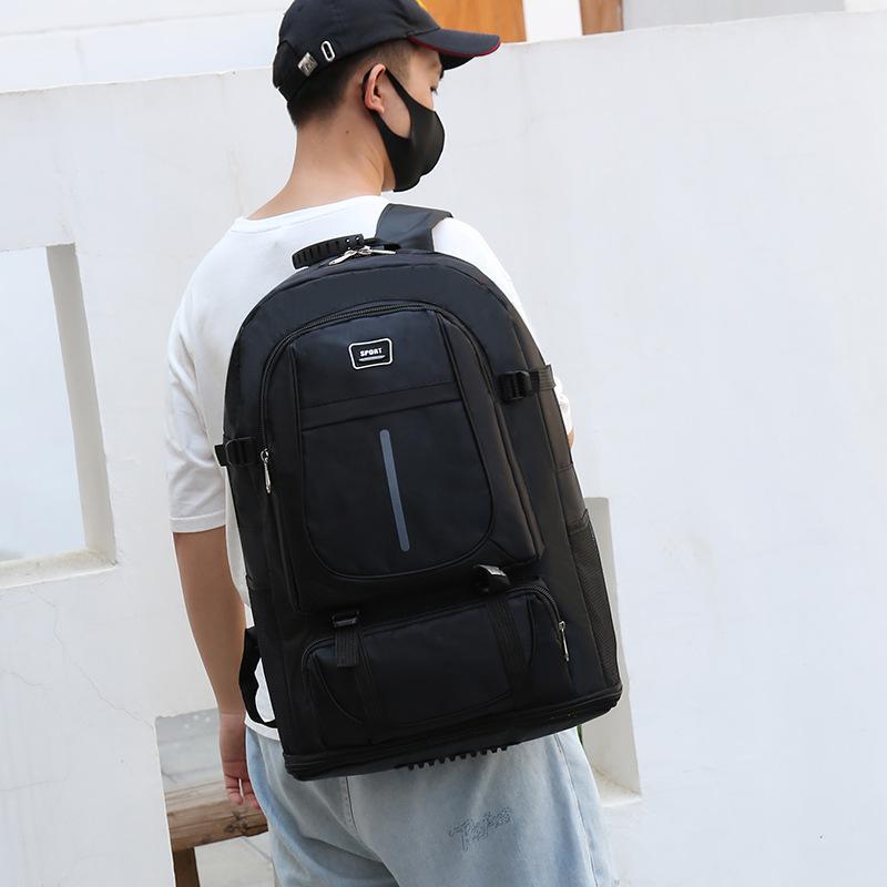 Large Capacity Backpack Men's Mountaineering Backpack Waterproof Travel Bag Lightweight Travel Backpack Women's Double-Shoulder Backpack