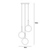 Lampa wisząca DEORE PND-5578-3S-BRO-BK Italux