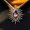 High-End Light Luxury Flower Brooch Female Heavy Industry Design Sense Animal Brooch Diamond Corsage Coat Clothing Accessories