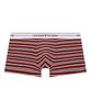 Striped Ribbed Boxer Briefs - Burgundy