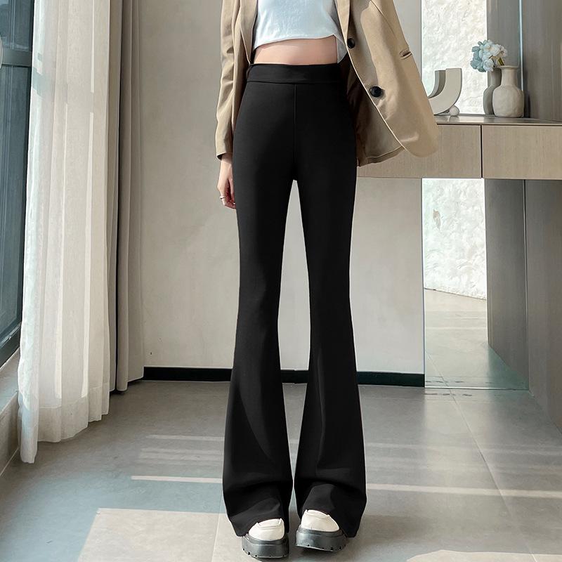 

Женские весенние расклешенные брюки-стрейч микроклеш - Тонкие, больших размеров, повседневные леггинсы для костюма Small