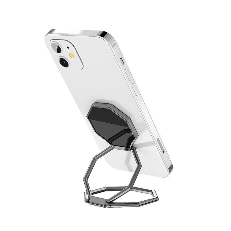 2025 Magnetic Phone Stand Holder - Zinc Alloy Ring Buckle Lazy Desktop Design