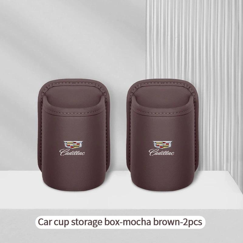 For Cadillac XT5 XT6 XTS ATS BLS CT4 CT5 SLS SRX CTS ESCALADE Car Logo Water Cup Box Car Door Wall Mounted Storage Accessories