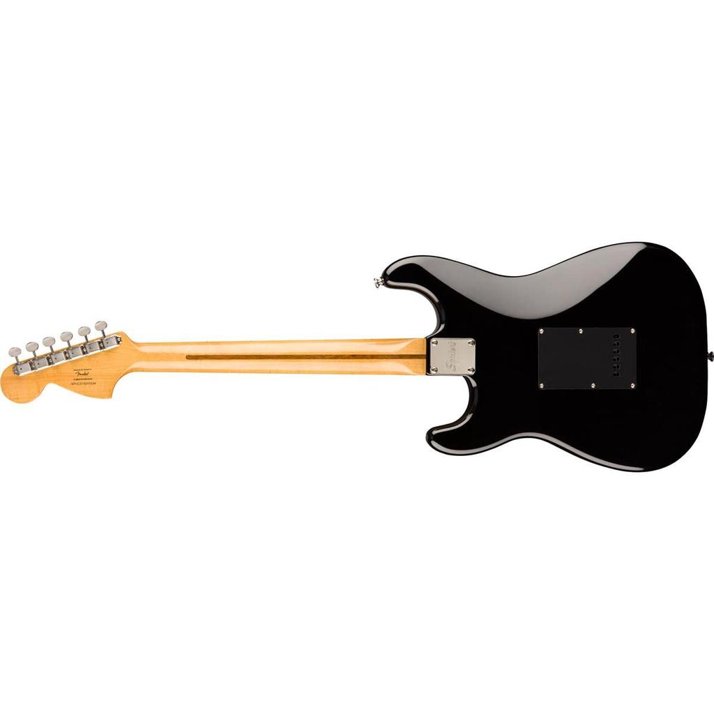 Fender Squier by E-Gitarre Classic Vibe Maple Black mit Softcase '70s Stratocaster® HSS, Griffbrett,