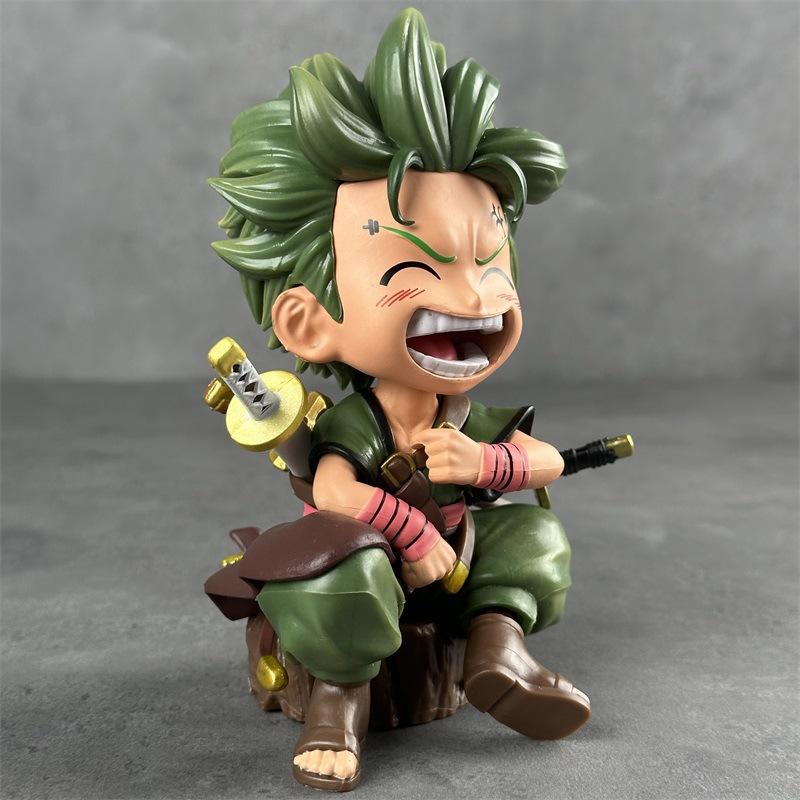 One Piece Chibi Luffy / Zoro Cute Anime Figure Collectible Gift