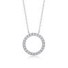 Vinregem 925 Sterling Silver VVS1 3EX D Color Round Cut Real Moissanite Diamond Gemstone Fashion Pendant Necklace Fine Jewelry GRA