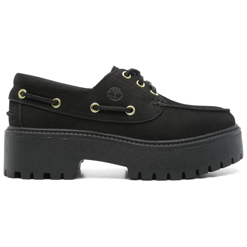 Timberland Stone Street Comfortable Versatile Casual Flats Women Flats Black TB0A6AVE0011