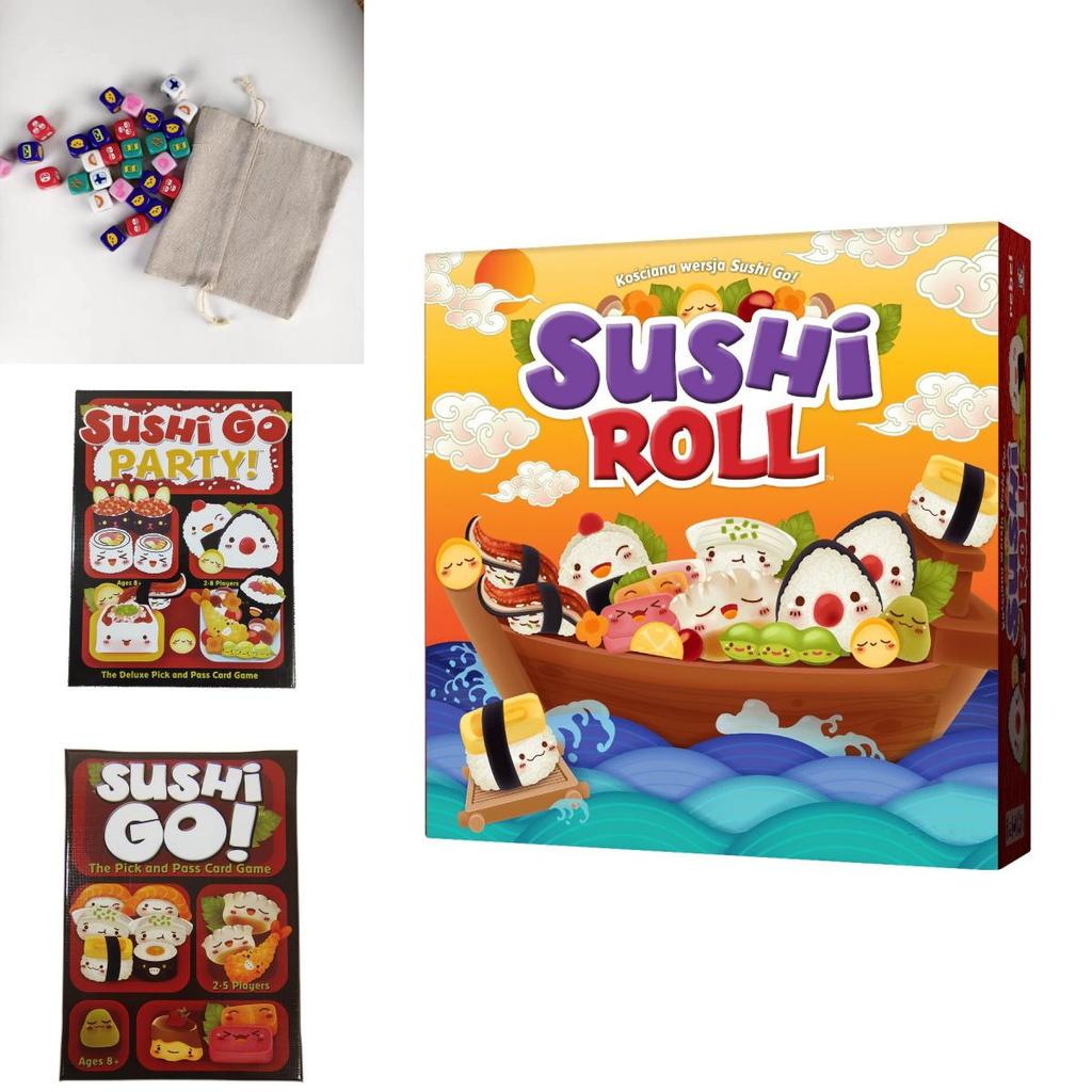 Juego de Mesa Sushi Go Party con Material de Papel para Noche de Juegos en Familia y Diversión en Fiestas