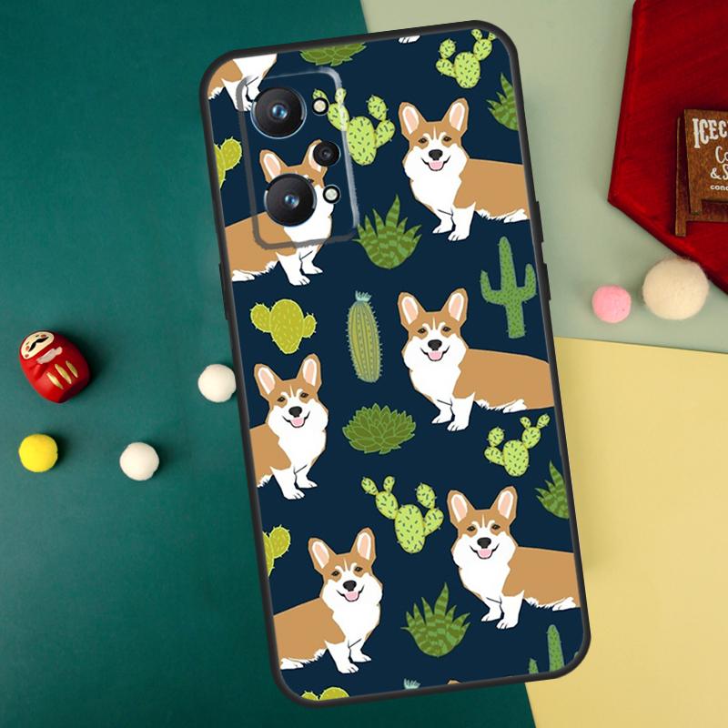 

Cartoon Corgi Dog For Realme 15 10 11 12 13 14 Pro Plus C65 C67 C75 C63 C61 C55 C51 C53 C35 GT6 GT7 Pro Case Realme C67 4G