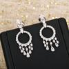 New Hot Brand Vintage Earrings for Women Luxury Jewelry Fashion Designer Eardrop Pure 925 Sliver Water Drop Party Stud Earrings
