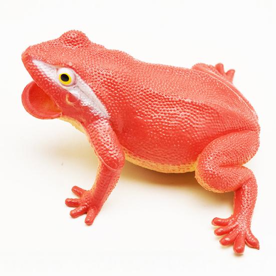 Simulated Frog Model with Lifelike Sound Stress Relief Realistic Toad Squeeze Toy Toddlers Educational Animal Prank Toy Gag Gift