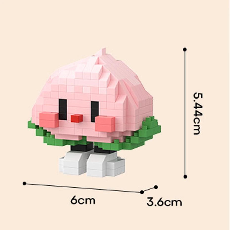 Building Blocks Cute Bricks Block Fruit Figurine Mini Particle Trendy Play Fruit Happy Food Set Creative Desktop Decor