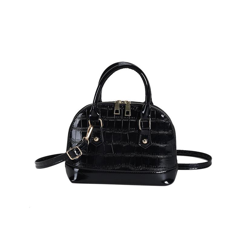 Women'S Bags Fashion Shell Handbag Textured Pu Shoulder Bag Niche Versatile Messenger Bag