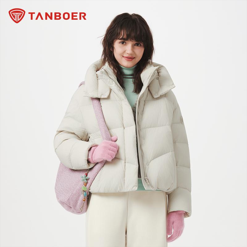 Tanboer Women's TB5530330Z Detachable Hood Short Down Jacket