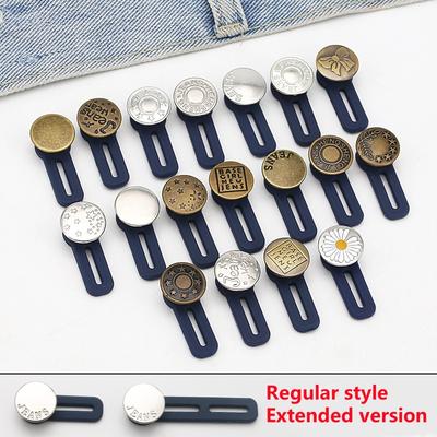 6 pièces Rallonges de Boutons pour Jeans et Pantalons: Extenseur de taille universel pour femmes et hommes, Solution d'extension de bande instantanée