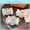 Elegant Korean Style Bow Hair Clip In Stylish Colors With Pearl Detail For Women