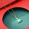 European & American Style Firecracker Bell Pendant Necklace - Non-Fading Christmas Tree Jewelry Gift for Women
