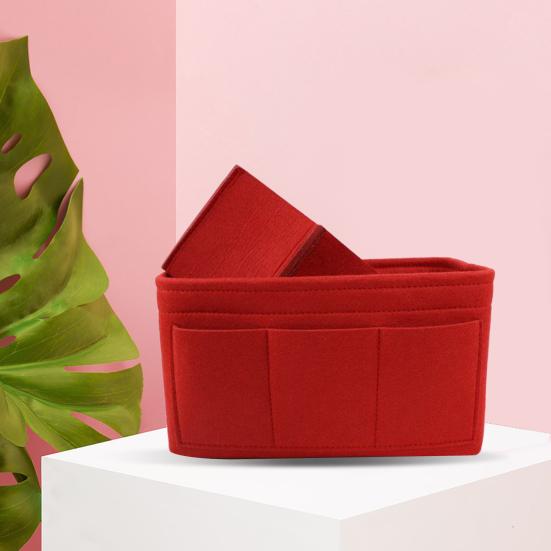 

Женский съемный органайзер для макияжа с несколькими отделениями, косметический органайзер, фетровая вставная сумка