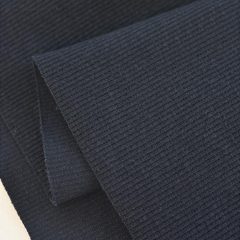 Tecido Canelado Algodão Elastano Tricô Elástico Punho Cós Perna Braços Moletom Parte Inferior Camiseta Tops Acabamento Canelado Jersey Tecido Canelado
