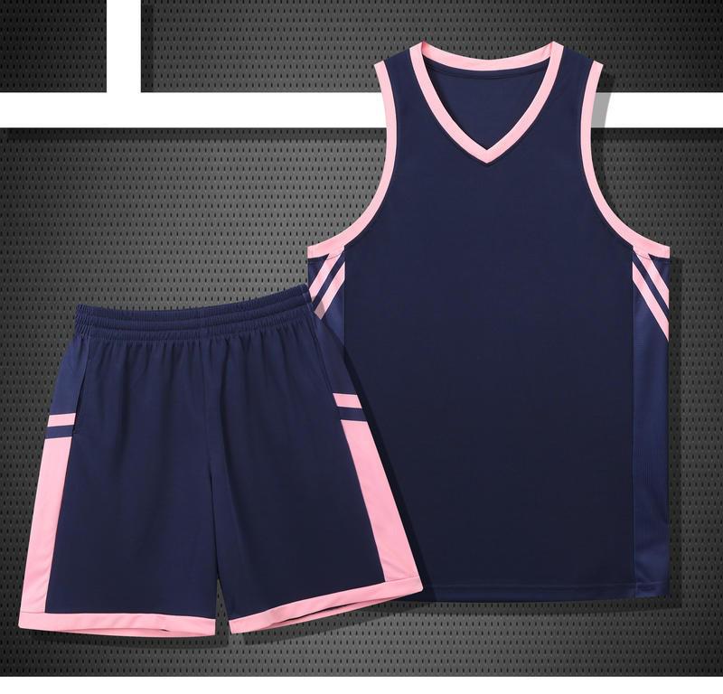 Unisex Basketball Uniform Set: Jerseys for Students, Team Vests, Youth Sports Training Kits with Custom Printing