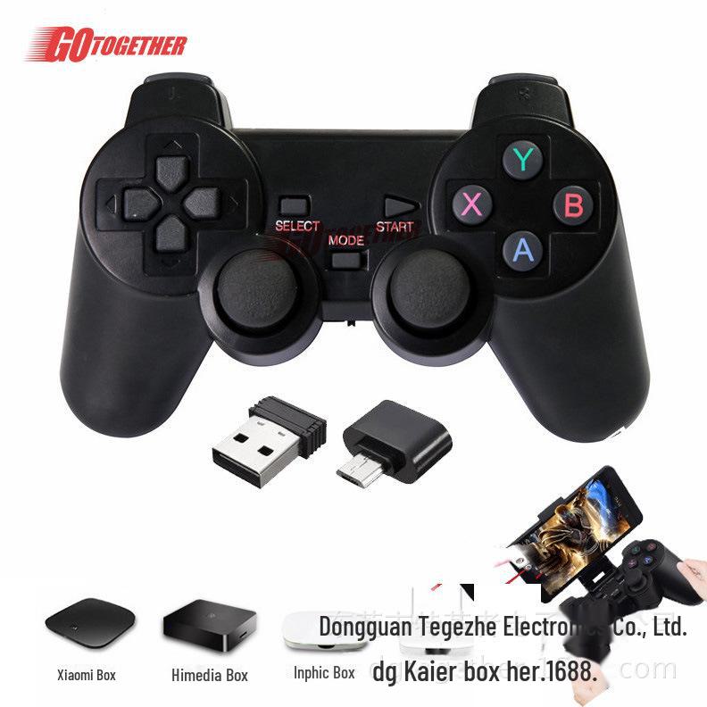 2.4G Wireless Game Controller for Android, Smart TVs, Set-Top Boxes, P3, PC, 360, Steam