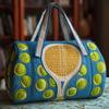 Tennis-Serie Kurze Handheld-Sporttasche aus Polyester für Reisen und Fitness