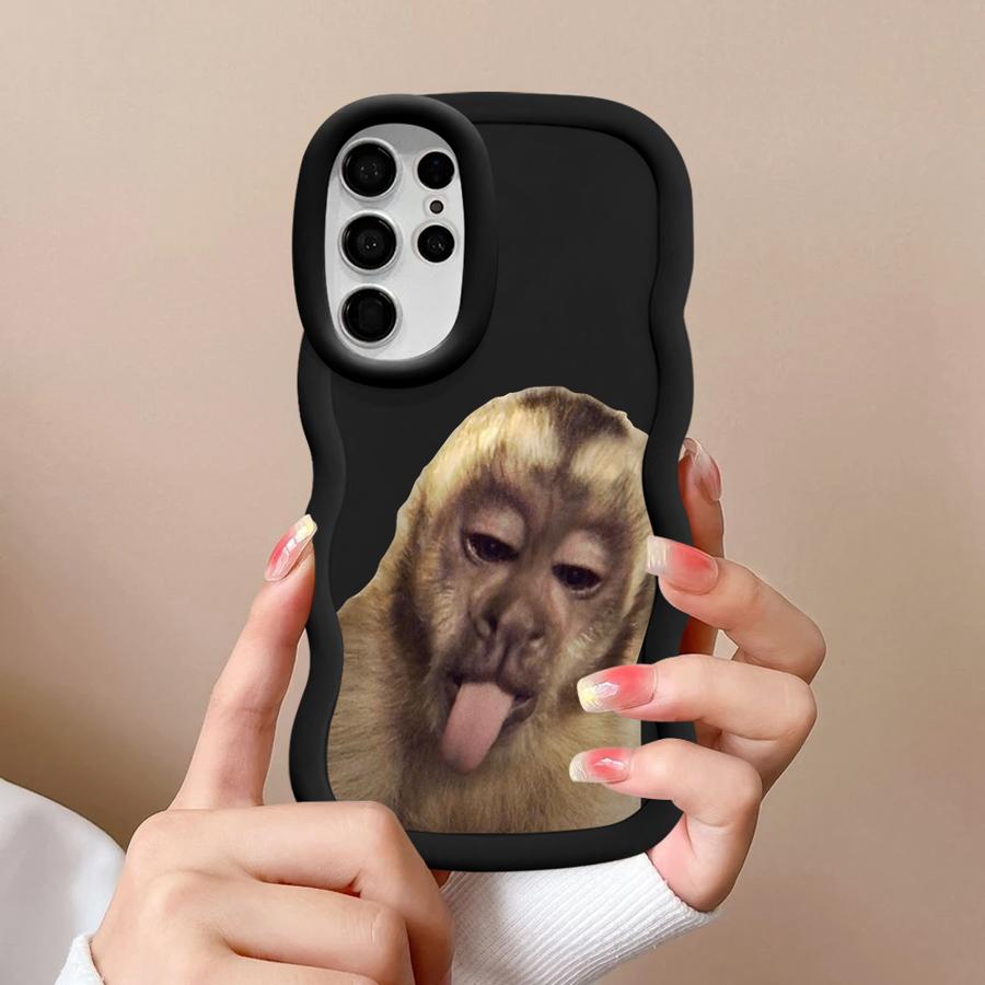 

Monkey Drink Trend Soft Phone Cover Case for Samsung Galaxy A25 S21 S23 Plus S22 Ultra A26 S24 S25 S20 FE A54 A24 A35 A36 A34 Galaxy S25 Ultra