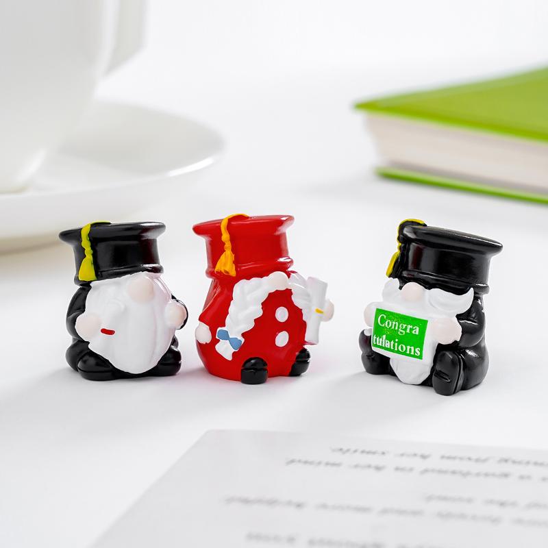 5Pcs Multicolor Mini Gnome Figurines Resin Micro Landscape Garden Elf Painted Home Decoration Desktop Easter Decora