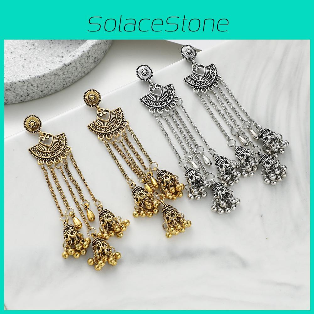 Vintage Long Bohemian Drop Earrings With Alloy Waterdrop Accents Ladies For