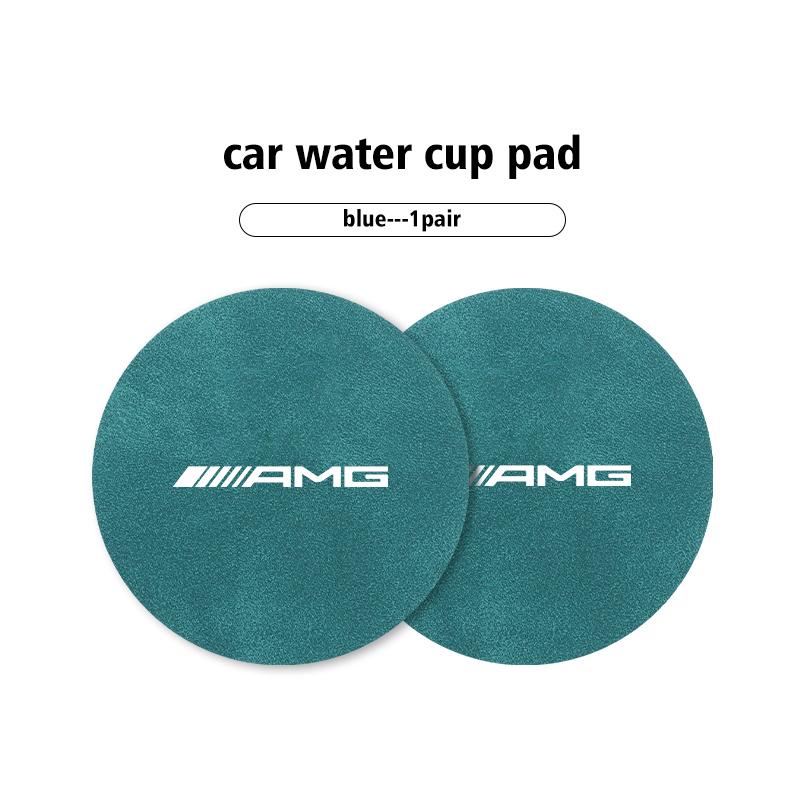 Car Sticker 2pcs Car Coaster Water Cup Bottle Holder Anti-slip Pad Mat For Mercedes Benz AMG W204 W205 W203 W211 W201 W210 W108