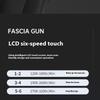 New LCD Style Portable Handheld Mini Fitness Product Electric Muscle Relaxation Double Head Fascia Gun Massager USB Massager Gun