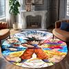 1pc Dragon Ball2 Print Round Carpet Chair Round Carpet Suitable for Bedroom Living Room Home Decorative Carpet
