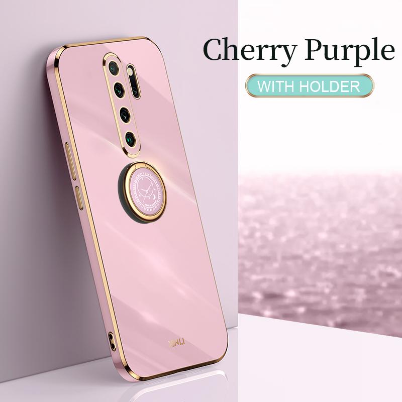 Custodia per telefono con cornice placcata oro per Xiaomi Redmi Note 8 2021 Nuovo 9 S Note8 8T Note9 Pro 9s 9T 9A 9AT Copertura in morbido silicone