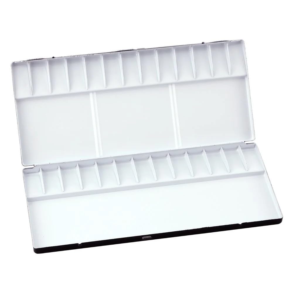 Holbein Aluminum Watercolor Palette No 80 26 Compartments 210143
