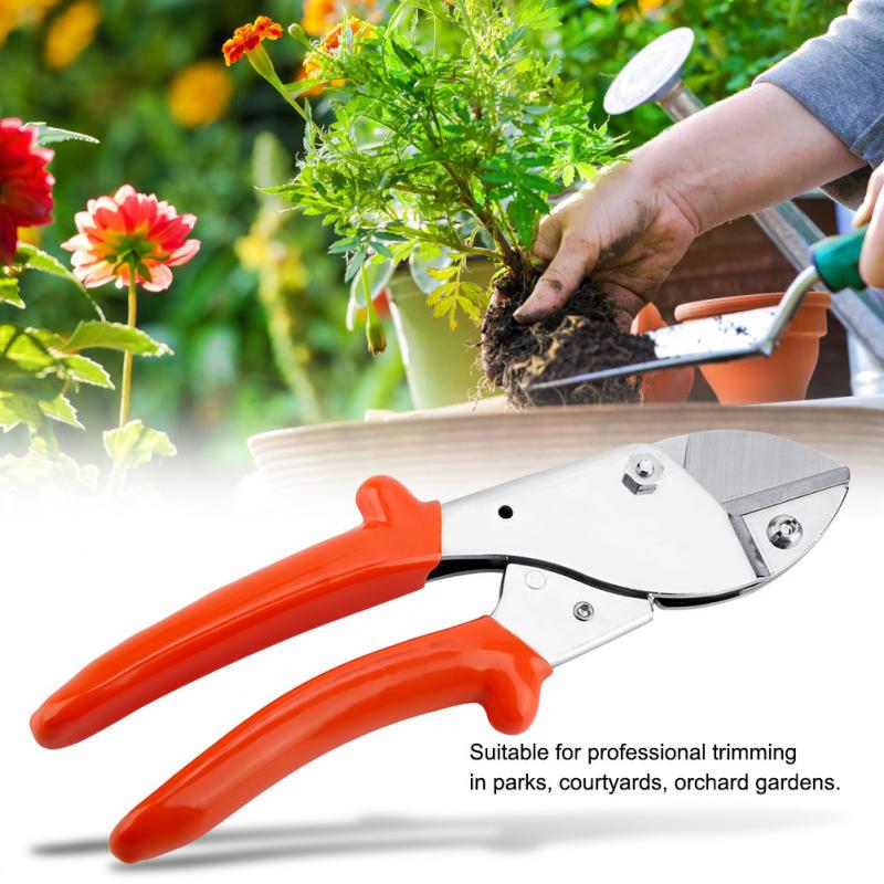 Stainless Steel Pruning Scissors Shears Snips Garden Farm Flowers Hand Tool New
