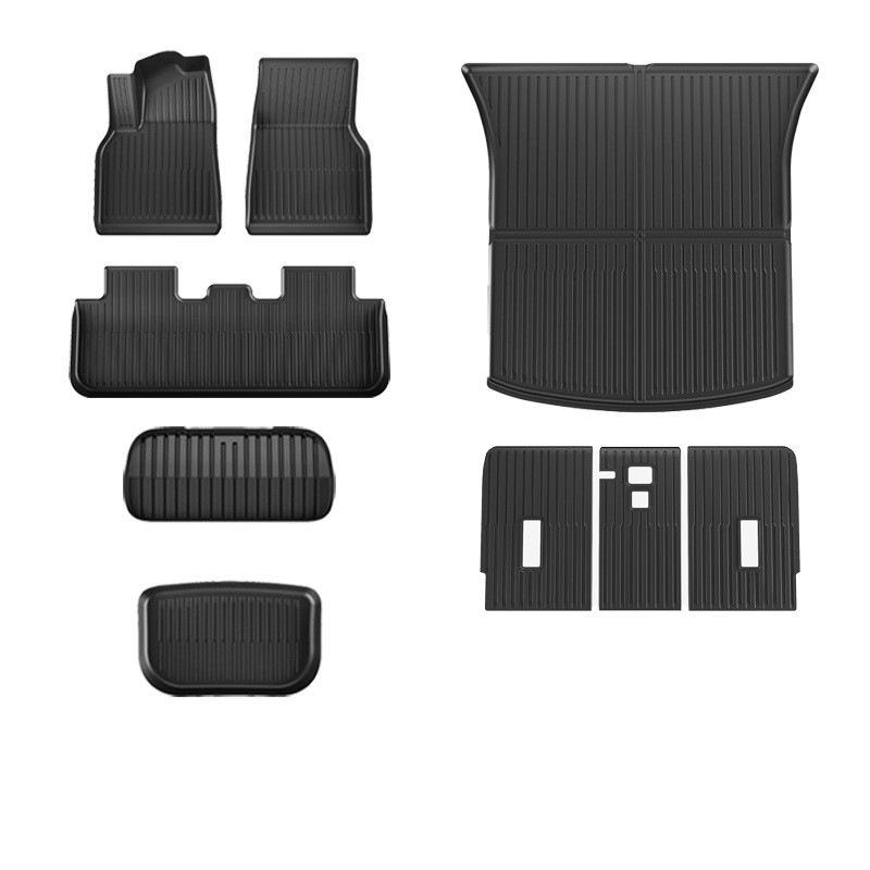TPE Floor and Trunk Mats for Tesla Model YL/Y/3 - Designed to Fit Perfectly.
