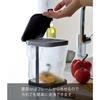 Yamazaki Poly Bag Eco Holder with Lid, Tower, Black, 3331, Approx. W12 X D13.5 X H16.7cm