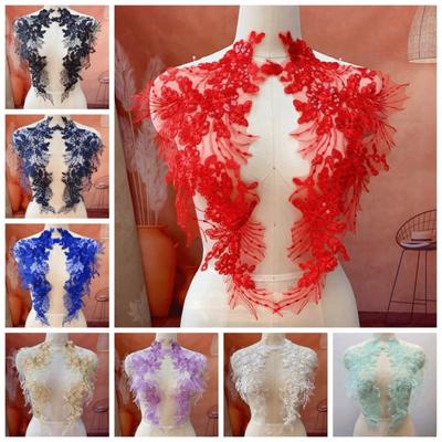 Broderie Robe de Mariée Applique Polyester Patch Décoration Poitrine Ornement Vêtement Robe de Soirée Mod