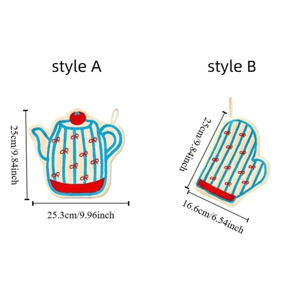 Comfortable Coral Fleece Hand Towel Soft Hand-Wiping Towel Daily Use Absorbent Towel Daily Use